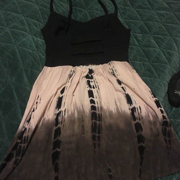 American Eagle pink tie dye summer dress cotton - Picture 2 of 3